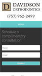 Mobile Screenshot of davidsonorthodontics.com